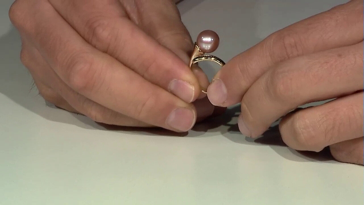 Video Zilveren ring met een Ming Parel (TPC)