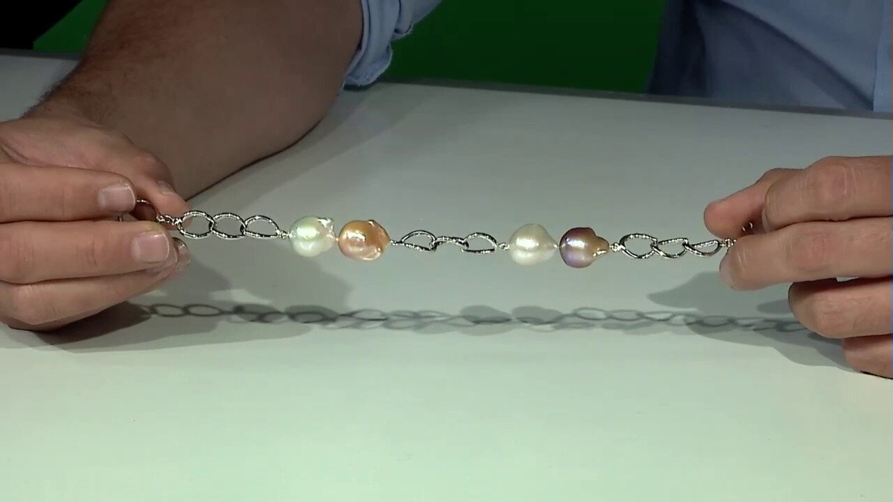 Video Zilveren armband met Ming Parels (TPC)