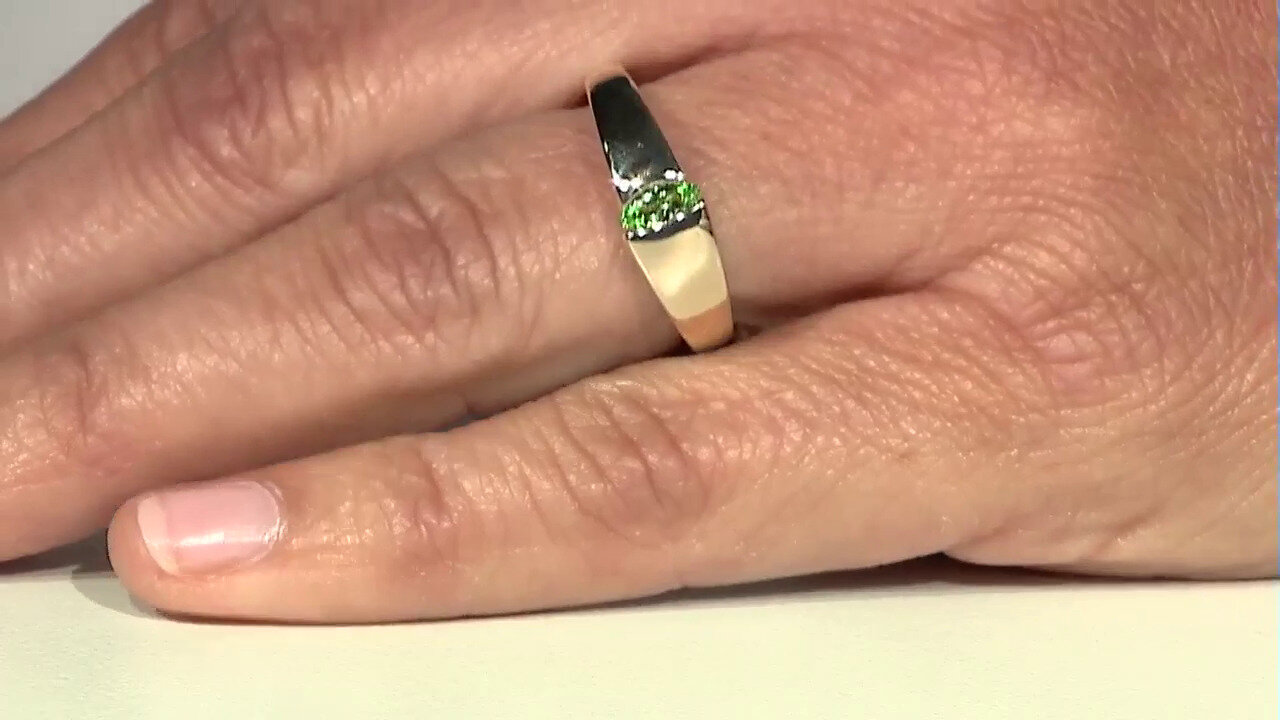 Video Anello in oro con Tsavorite AAA del Kenia