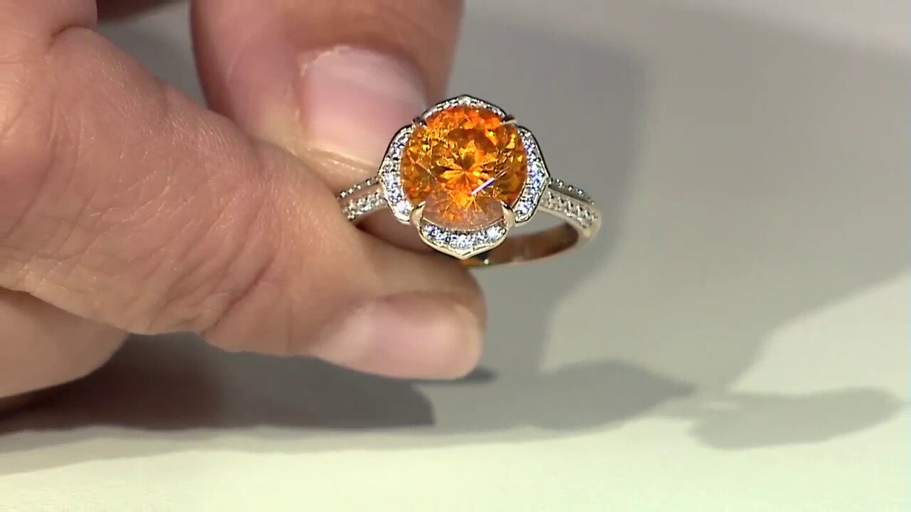 Video Anillo en oro con Esfalerita