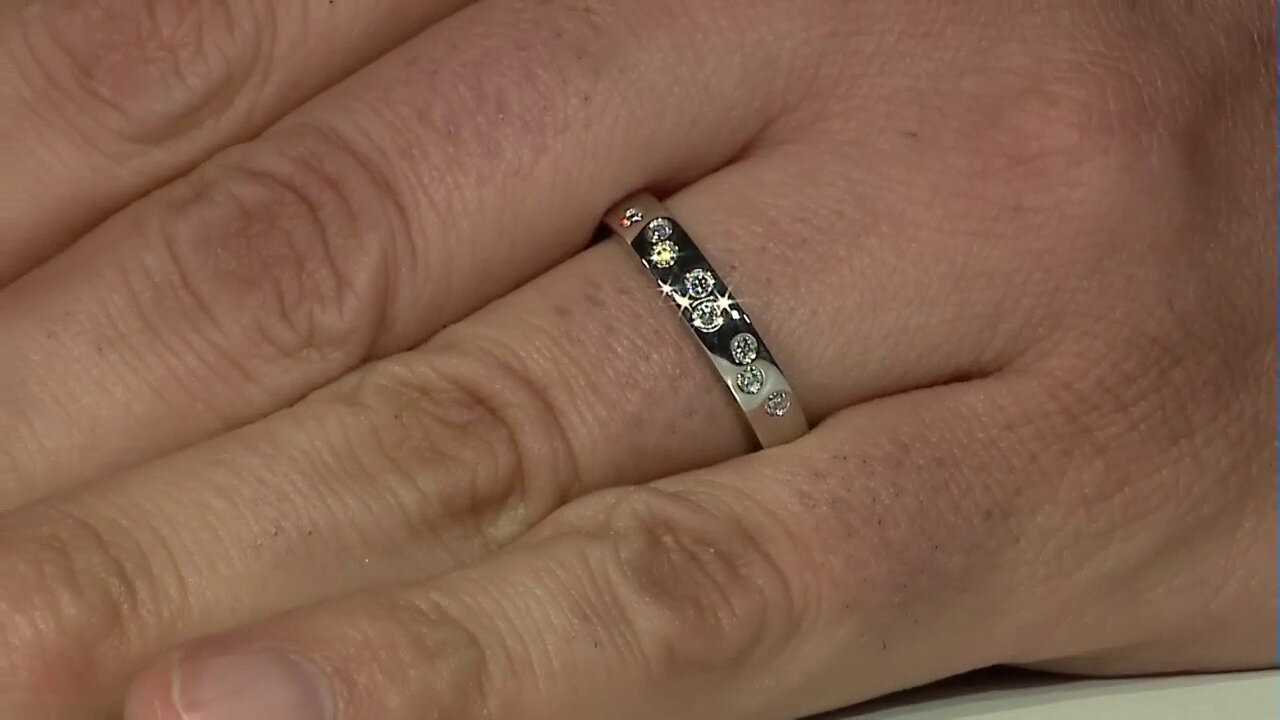 Video Platina ring met Diamanten SI2 (G)