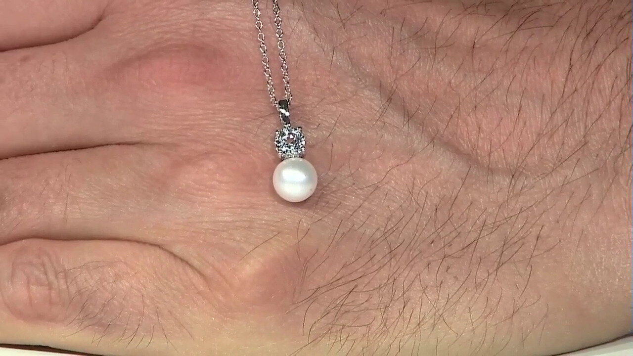 Video Freshwater pearl Silver Necklace