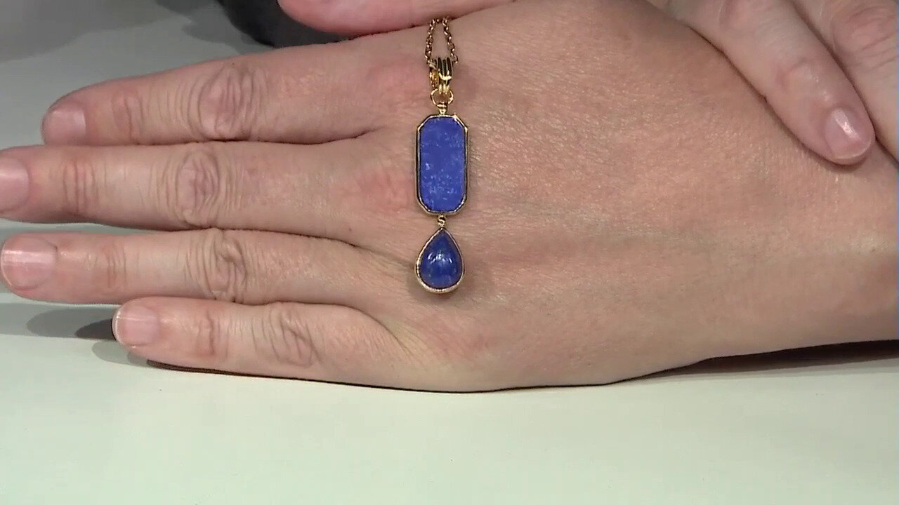Video Pendentif en argent et Lapis-Lazuli