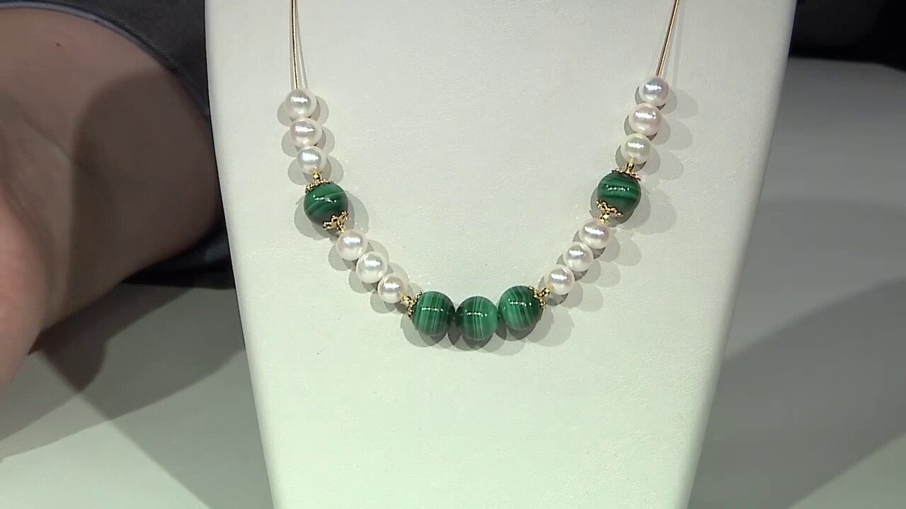 Video Malachite Stainless Steel Necklace