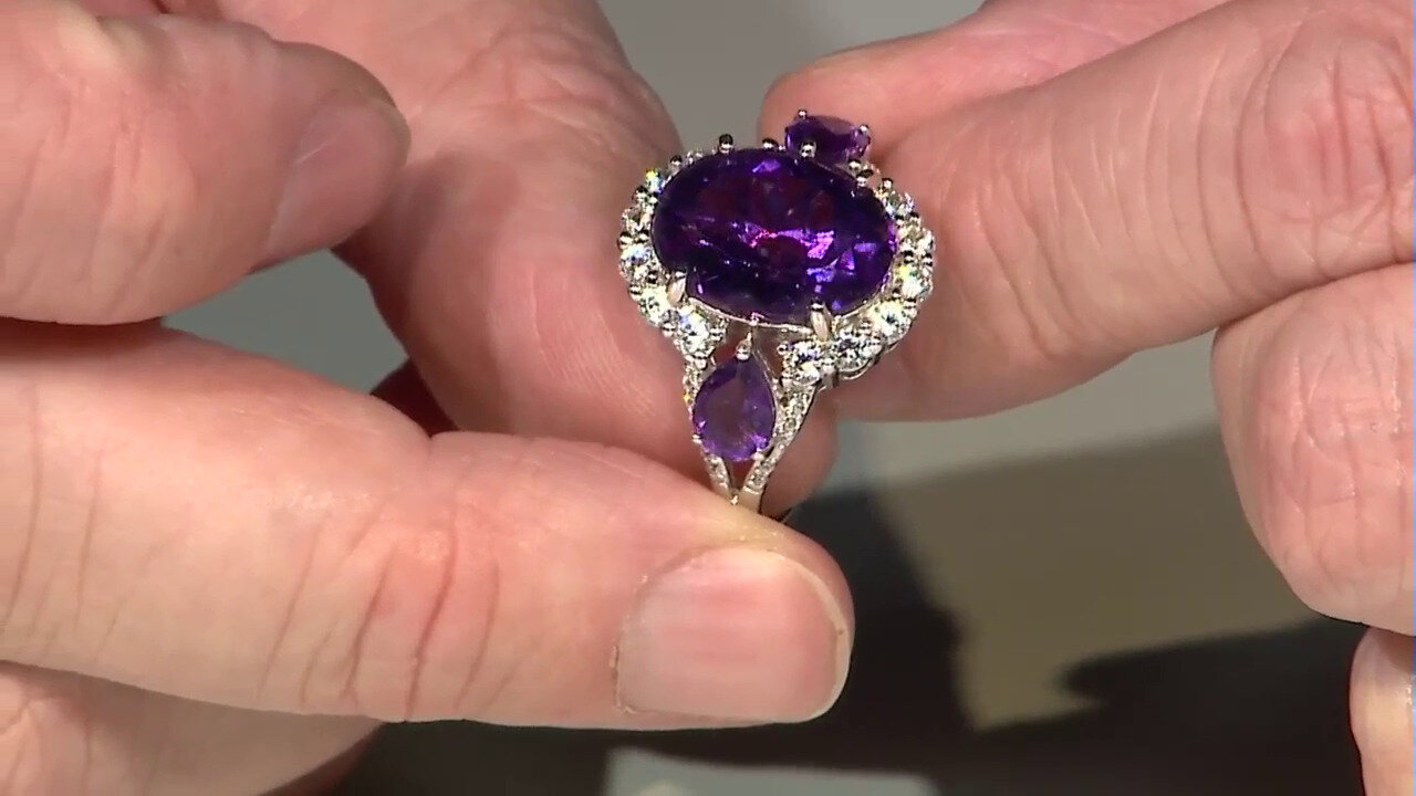 Video Moroccan Amethyst Silver Ring