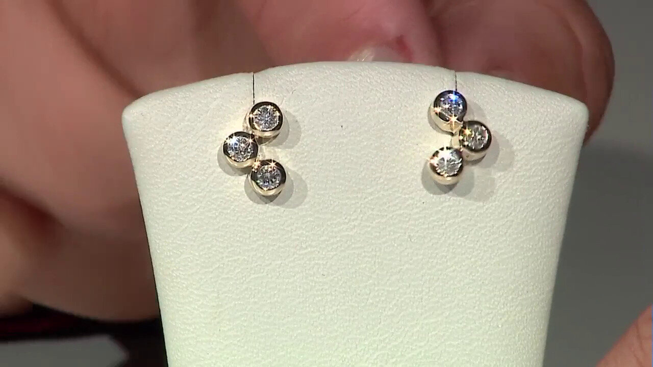 Video Boucles d'oreilles en or et Diamant SI1 (G) (Annette)