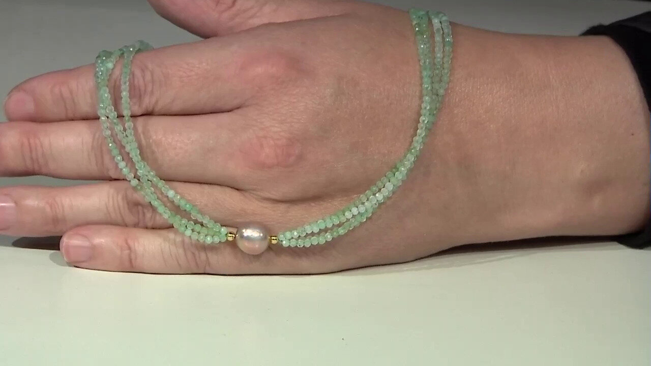 Video Collier en argent et Aigue-marine