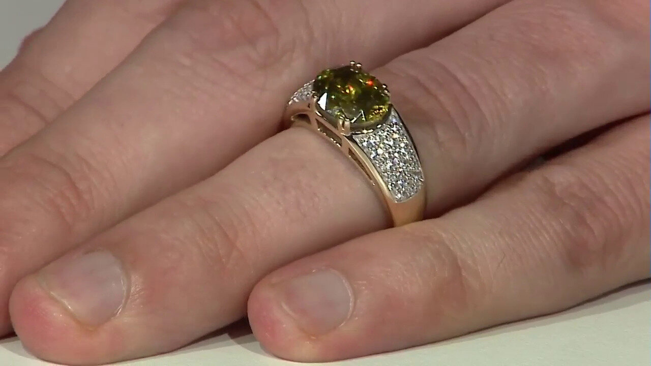 Video 9K Bulgarian Sphalerite Gold Ring (Mark Kaufman)