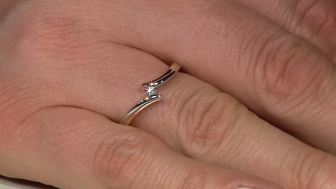 Video Gouden ring met een VS2 (H) Diamant