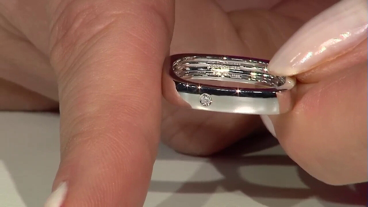 Video Messing ring met een I3 (I) Diamant (Juwelo Style)