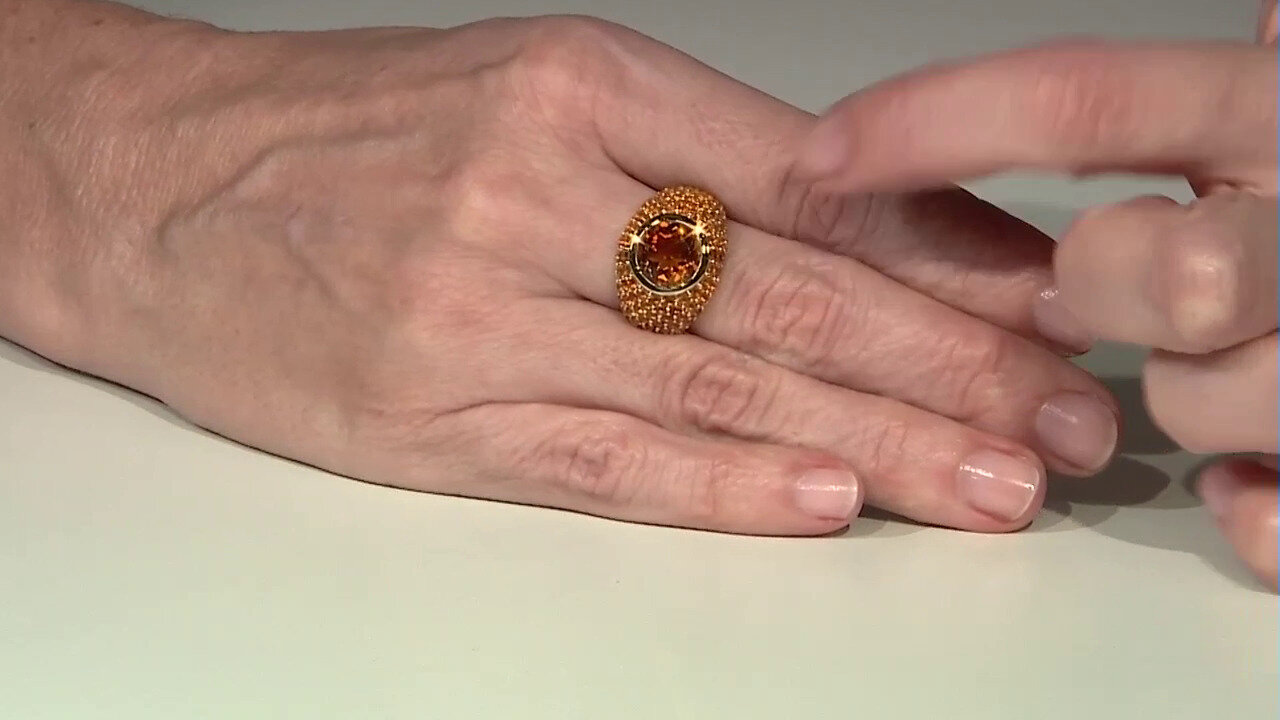 Video Madeira Citrine Silver Ring