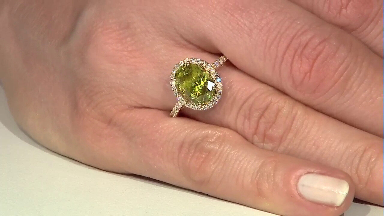 Video 14K Sphene Gold Ring (AMAYANI)
