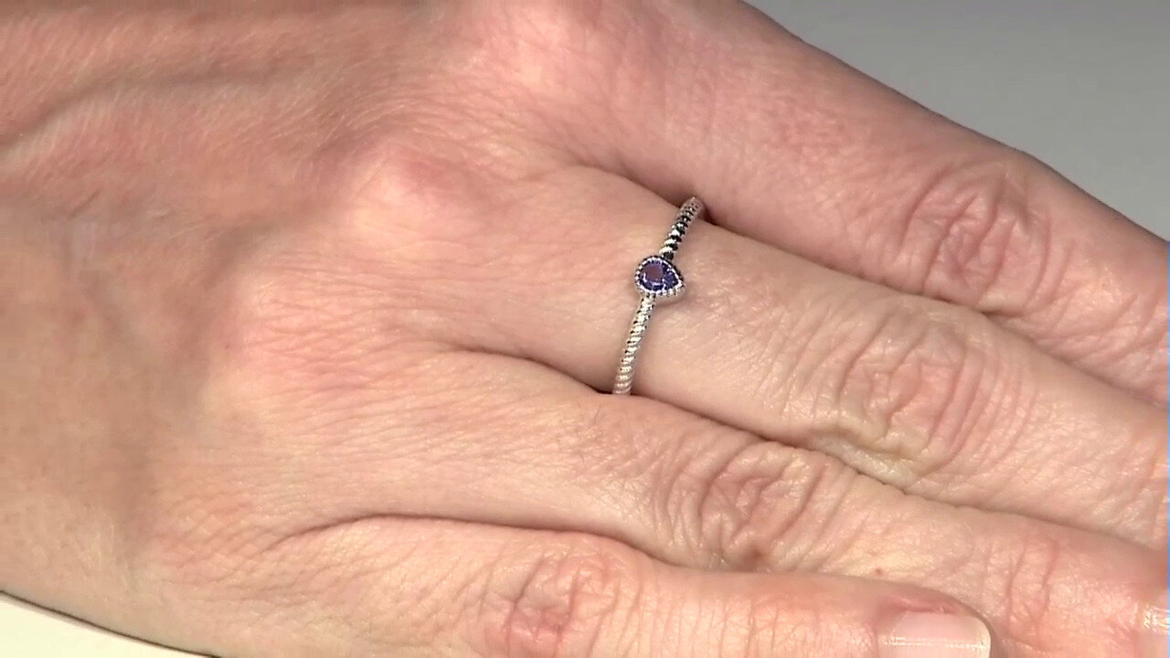Video Tanzanite Silver Ring