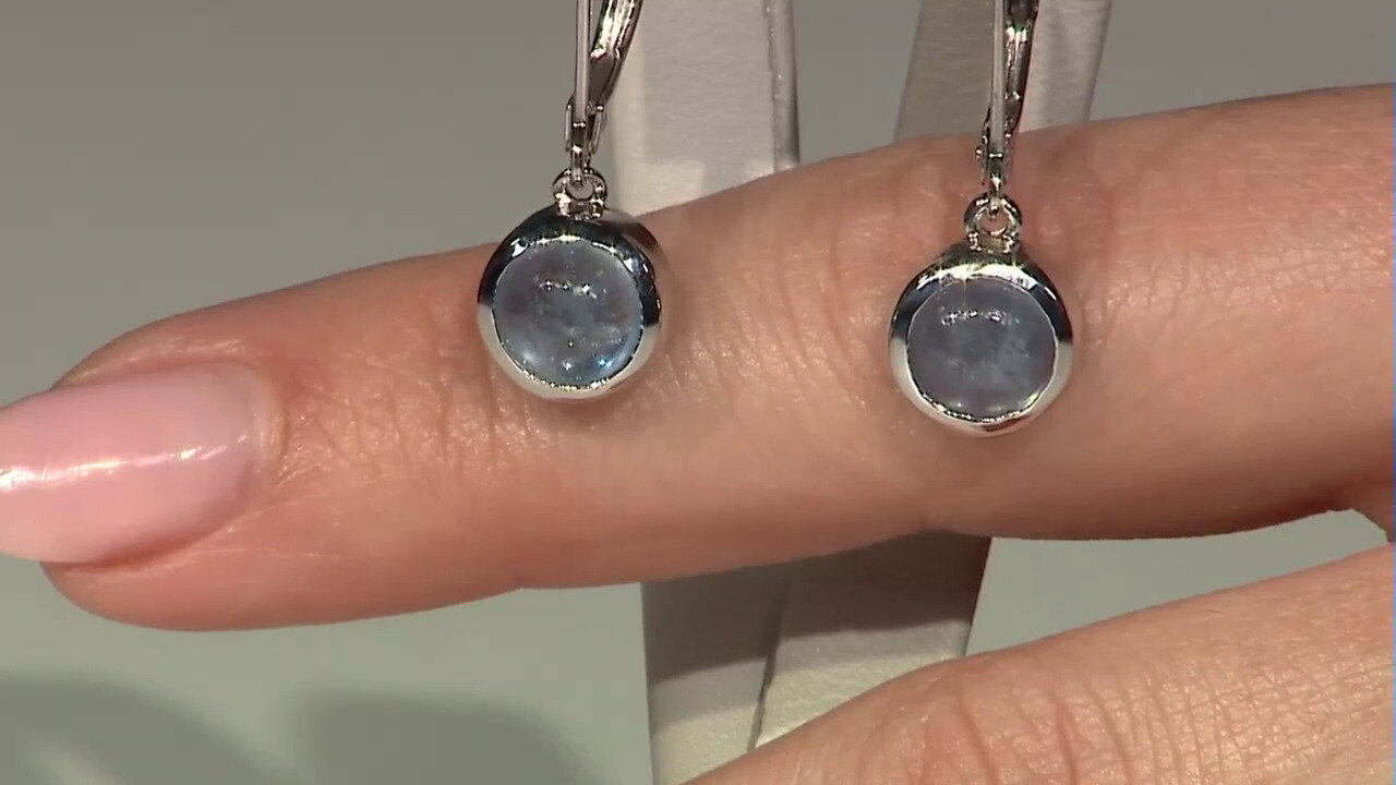 Video Ofiki Aquamarine Silver Earrings