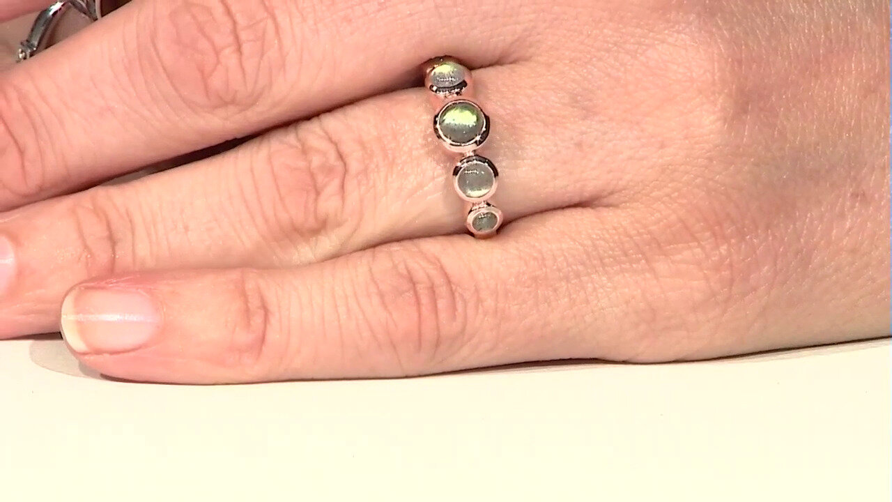 Video Anello in argento con Labradorite Verde Maniry (KM by Juwelo)
