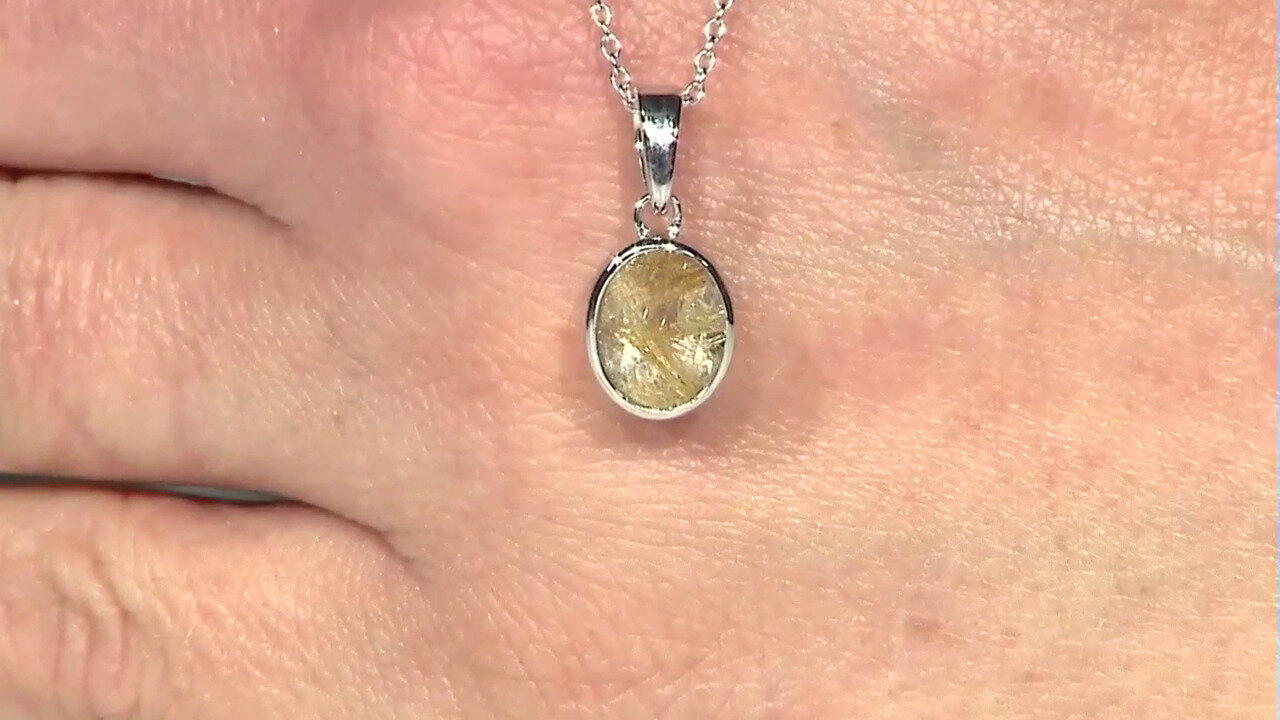Video Rutile Quartz Silver Necklace