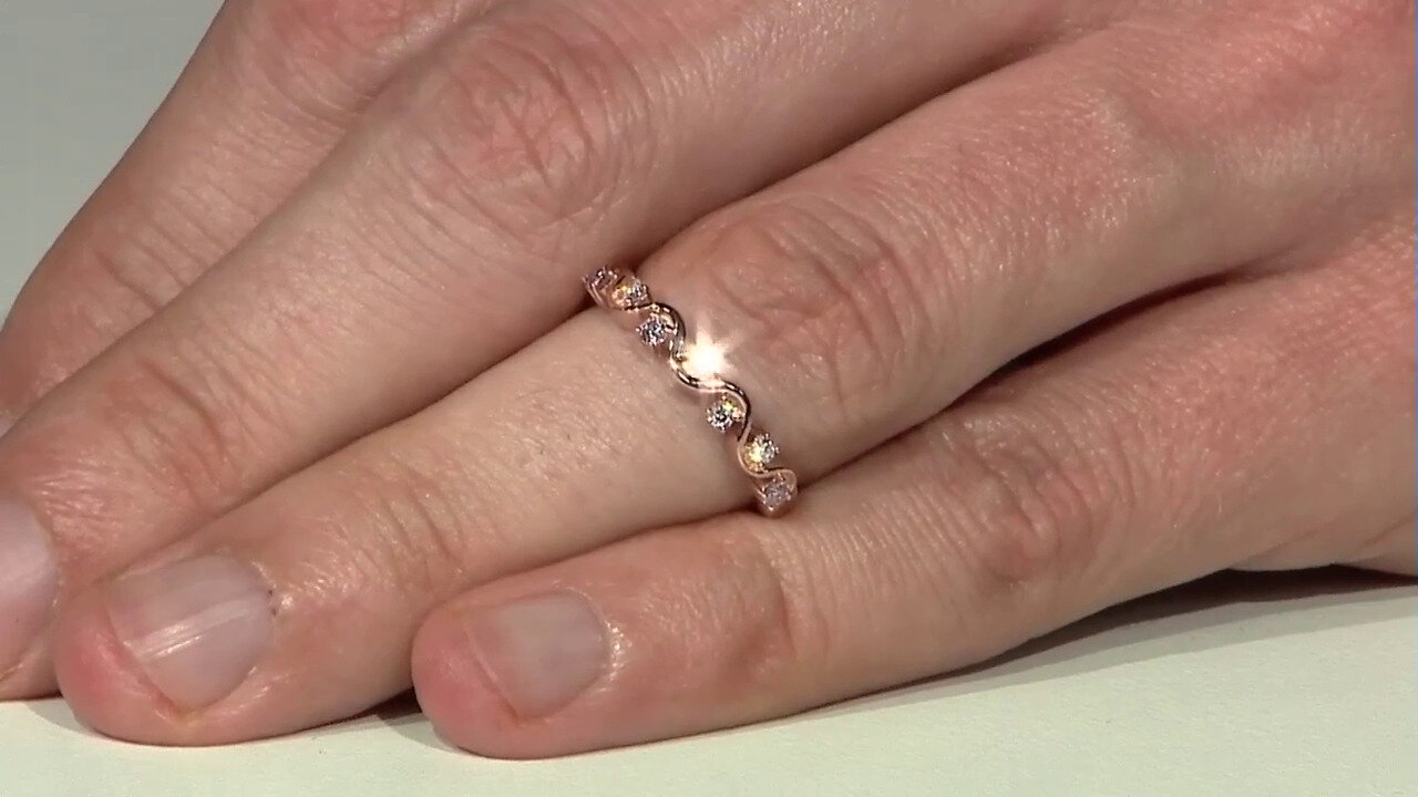 Video 14K I3 Argyle Pink Diamond Gold Ring (Mark Tremonti)