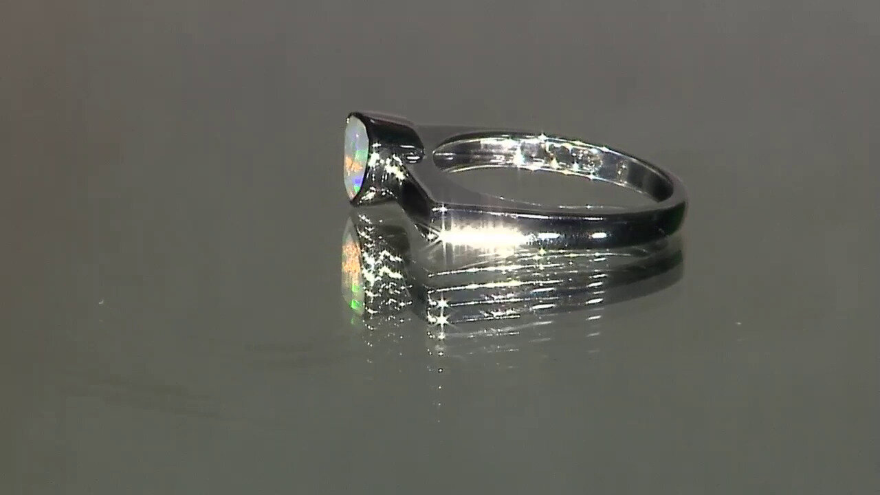 Video Anello in argento con Opale di Welo (MONOSONO COLLECTION)