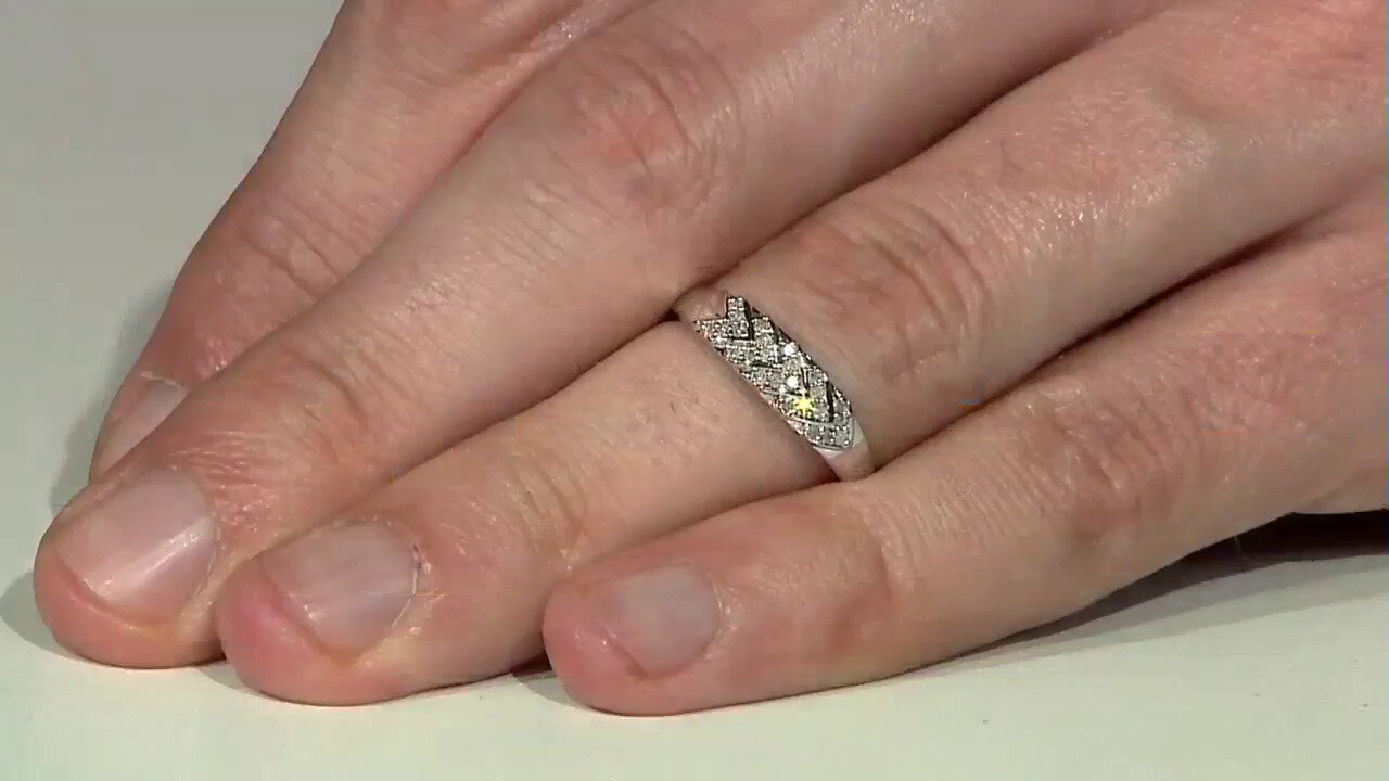 Video I2 (I) Diamant-Silberring