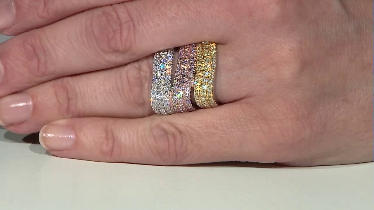 Video 18K SI2 Yellow Diamond Gold Ring (CIRARI)