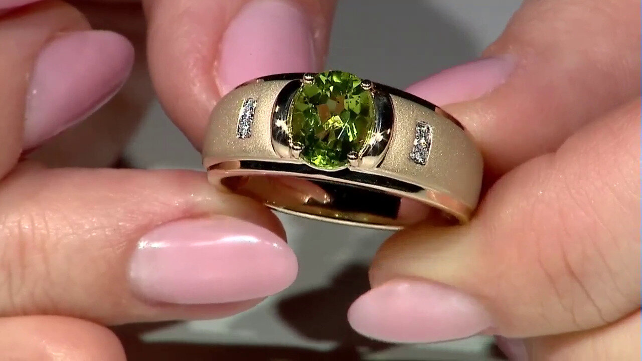 Video 14K Dashihe Peridot Gold Ring (CIRARI)