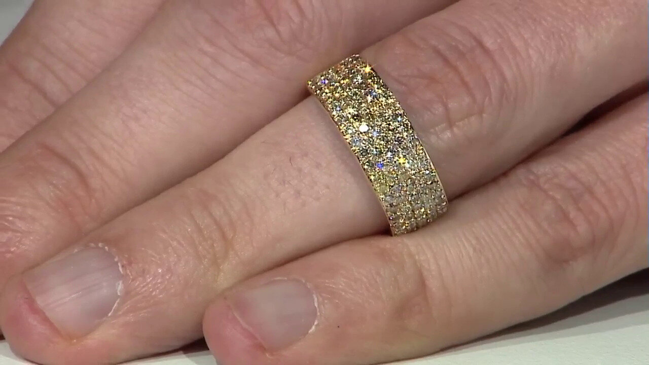 Video Anillo en oro con Diamante fancy SI2 (CIRARI)