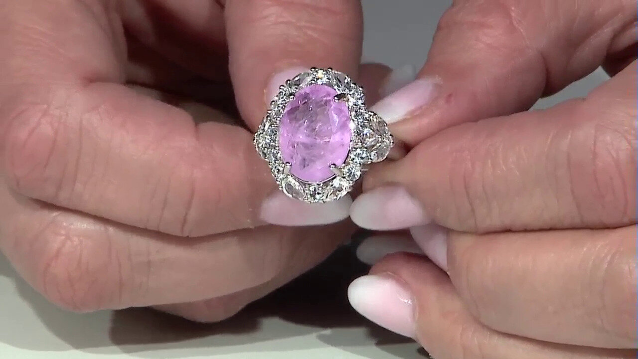 Video Lilac Quartz Silver Ring