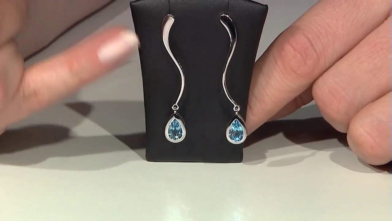 Video Marambaia Topaz Silver Earrings