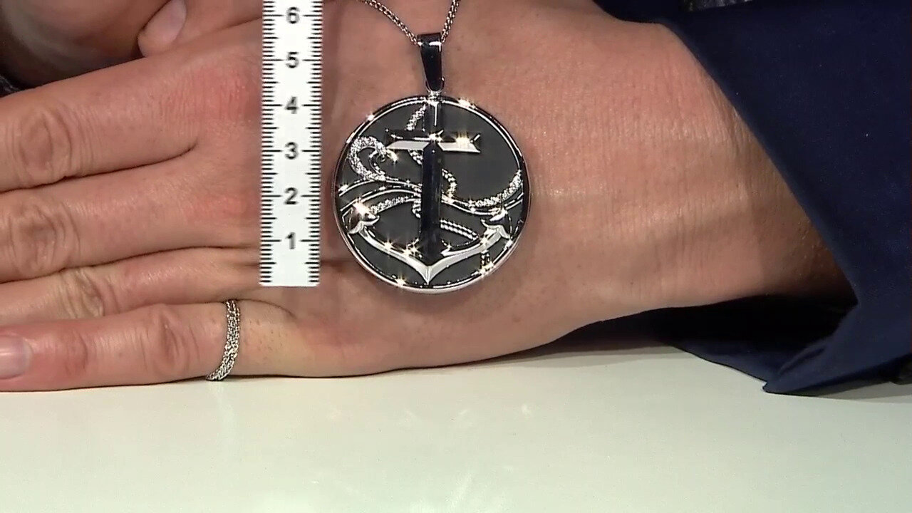 Video Zircon Brass Necklace (Juwelo Style)