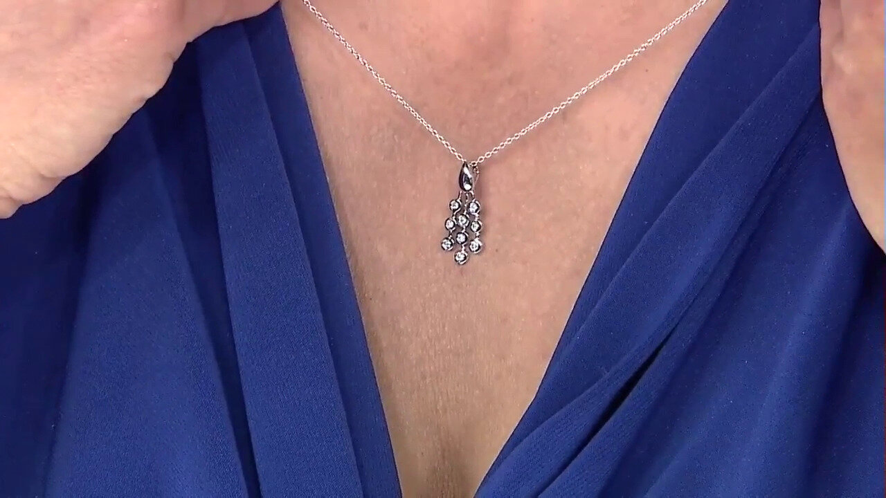 Video I2 (J) Diamond Silver Necklace