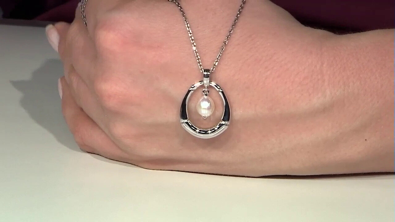 Video Ciondolo in argento con Perla di Acqua Dolce (TPC)
