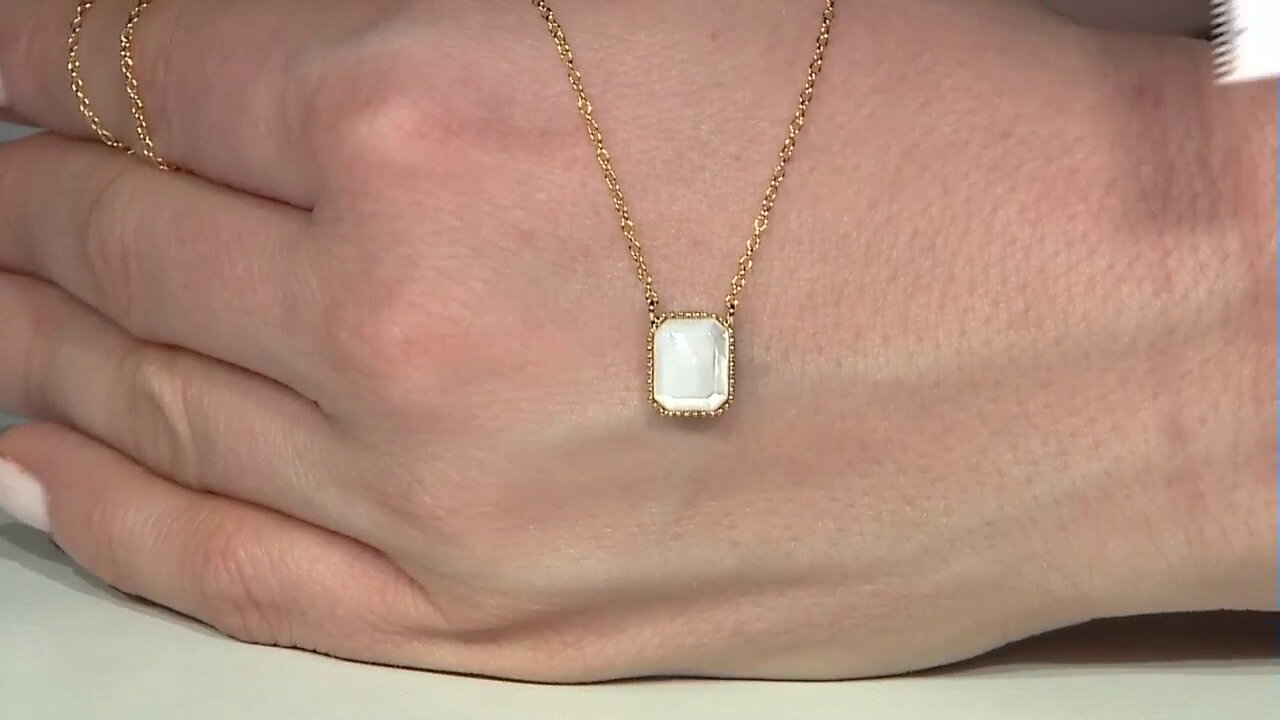 Video Mother of Pearl Silver Necklace (Joias do Paraíso)