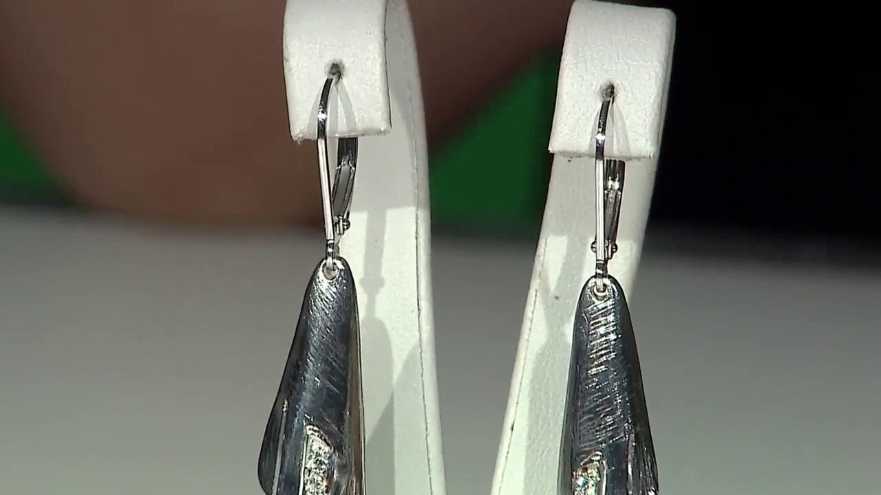 Video Orecchini in argento con Zircone (TPC)