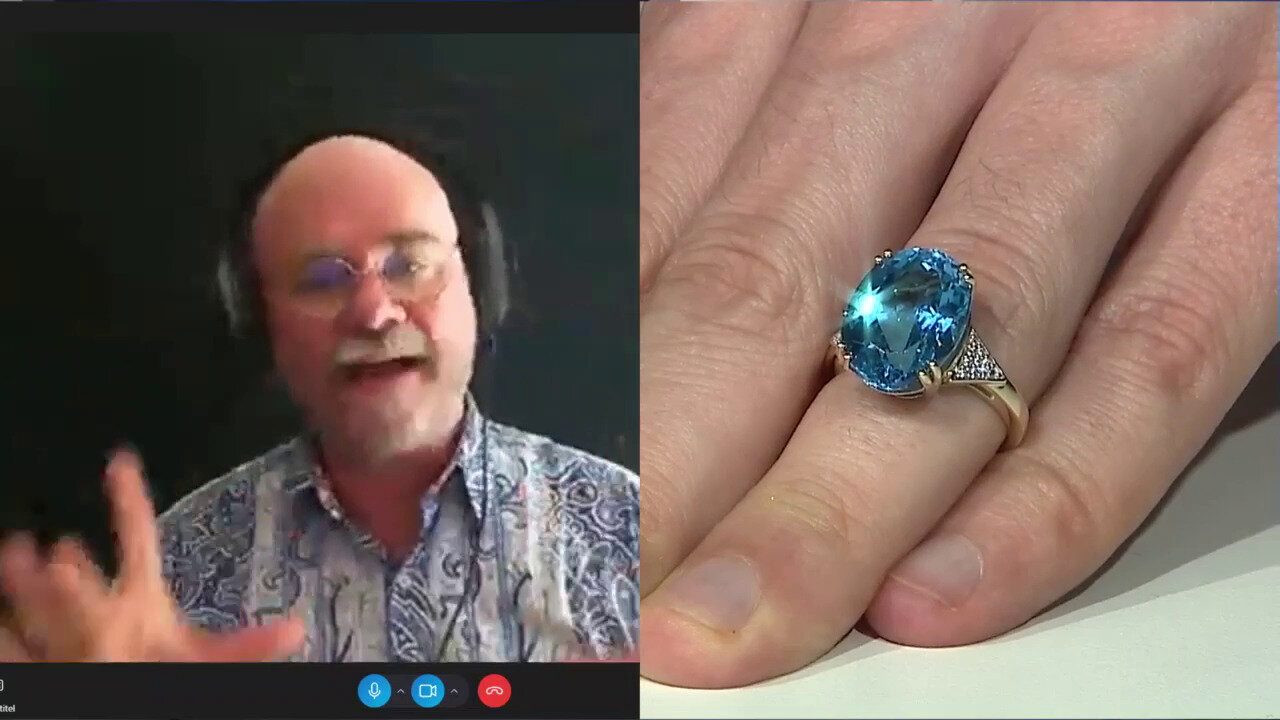 Video Gouden ring met een Marambaia-topaas