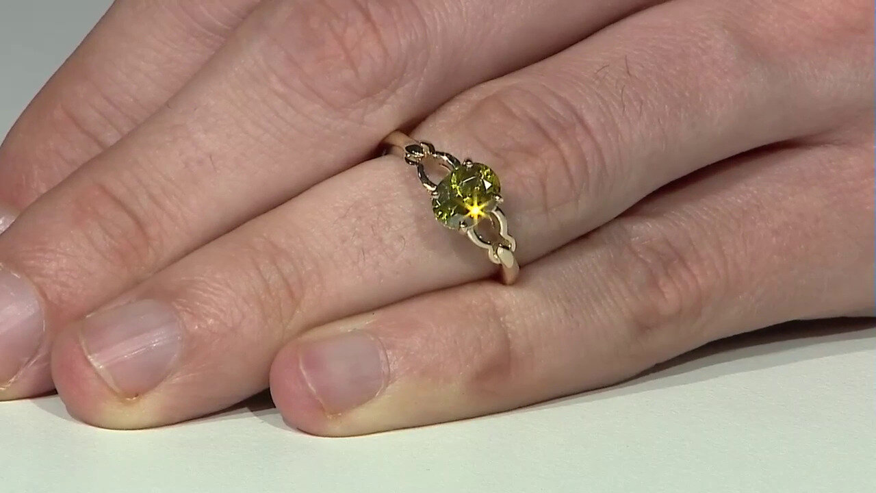 Video Bague en or et Sphalérite de Bulgarie