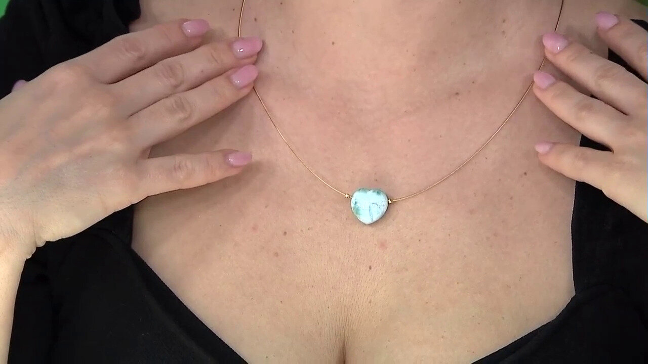 Video Larimar Stainless Steel Necklace