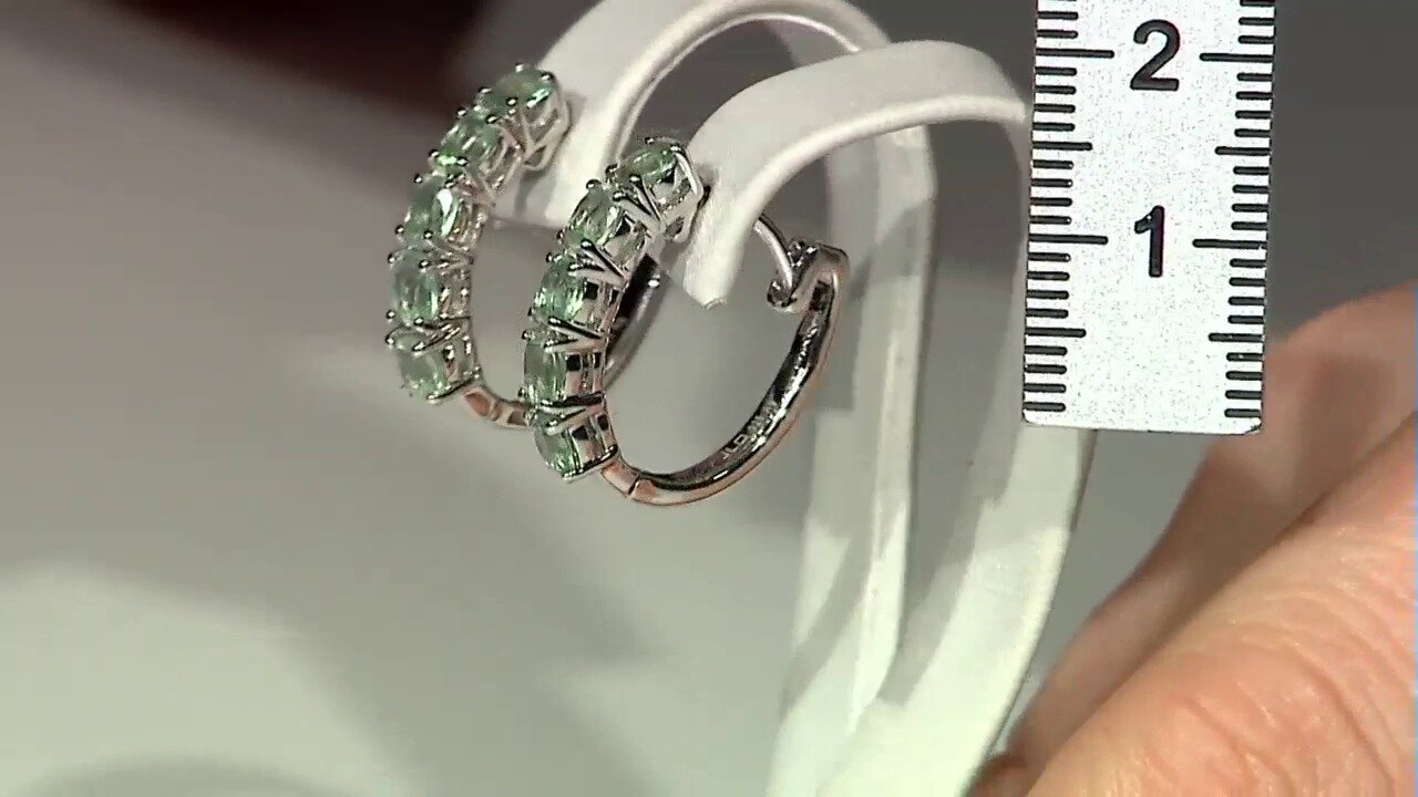 Video Mint Kyanite Silver Earrings