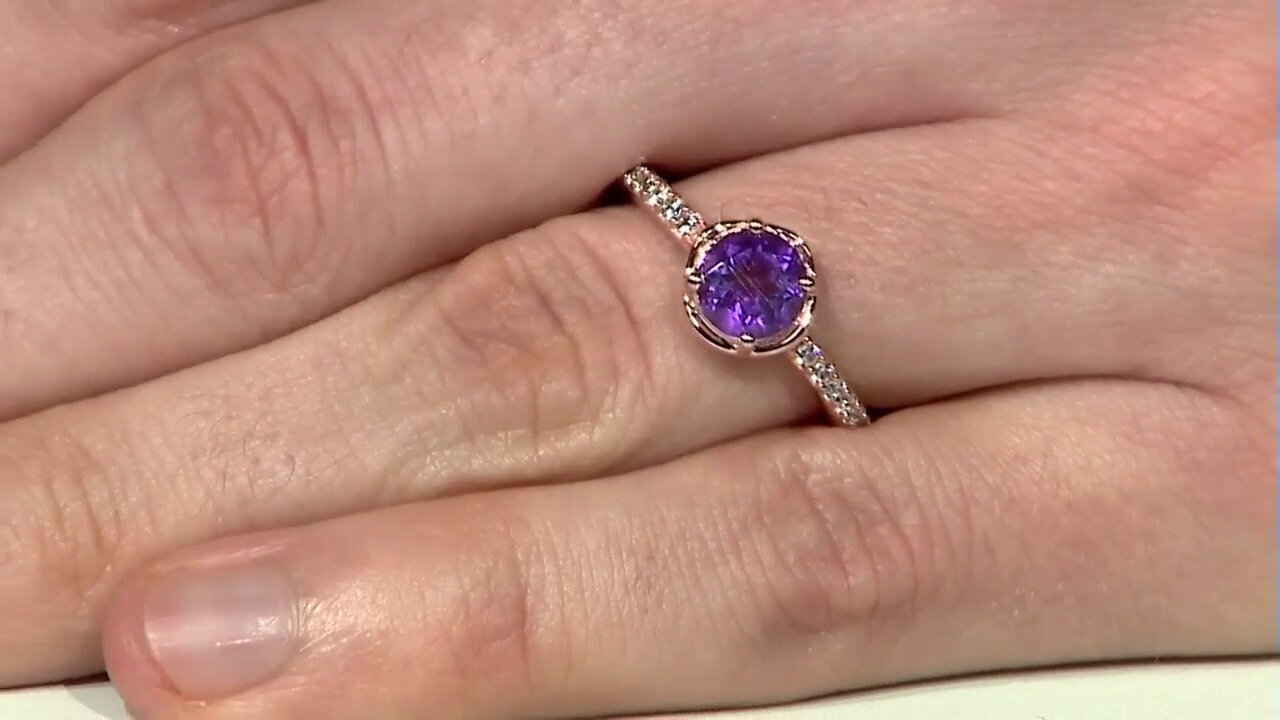 Video Sibirischer Amethyst-Silberring