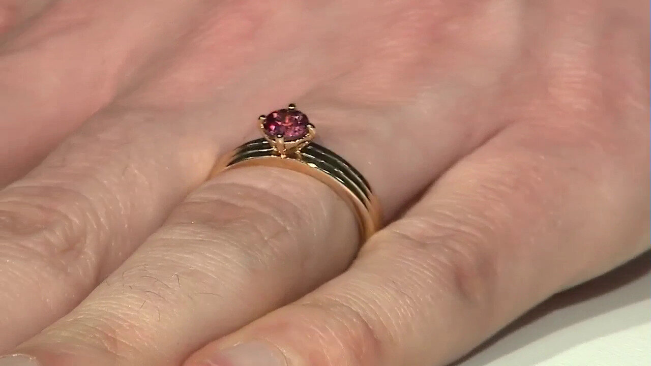 Video Anillo en plata con Zircón rosado