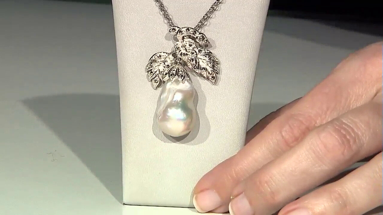Video Freshwater pearl Silver Pendant (Annette classic)