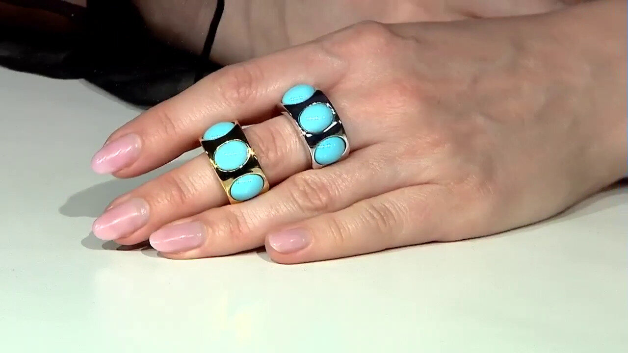 Video Sleeping Beauty Turquoise Silver Ring (de Melo)