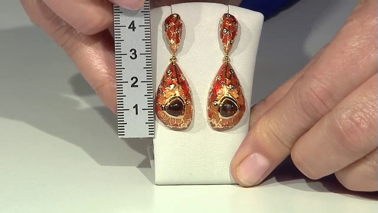 Video Madeira Citrine Silver Earrings