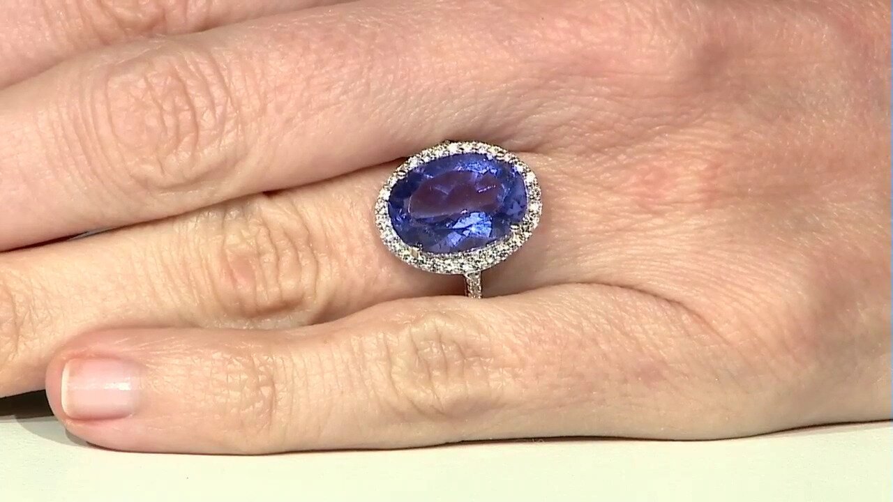 Video Zilveren ring met een kleurwissel fluoriet