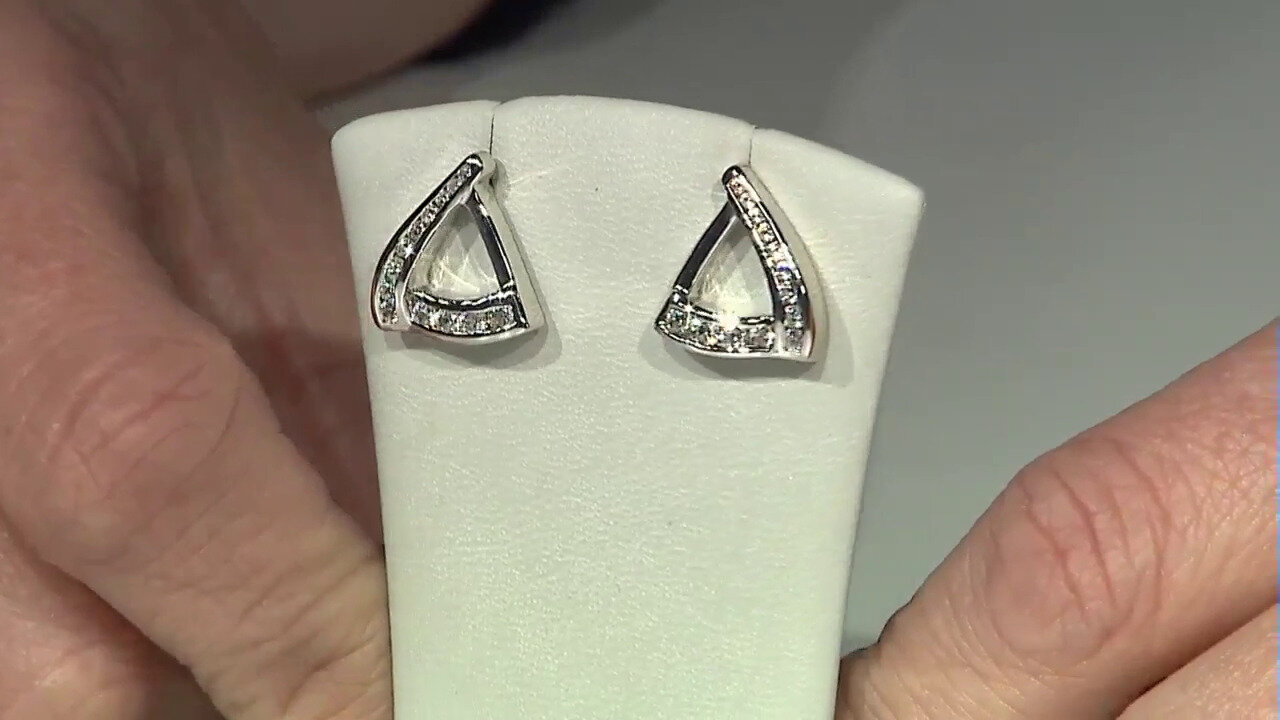 Video Pendientes en plata con Zircón