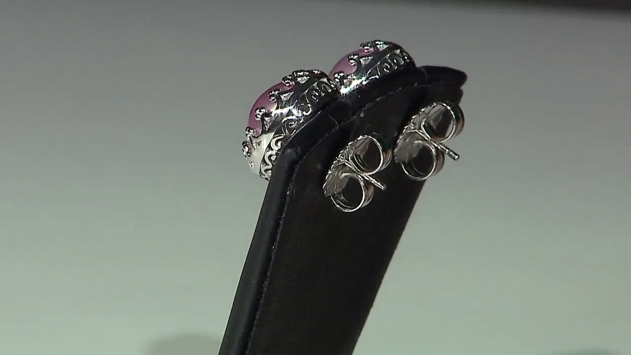 Video Mabe Pearl Silver Earrings (Dallas Prince Designs)