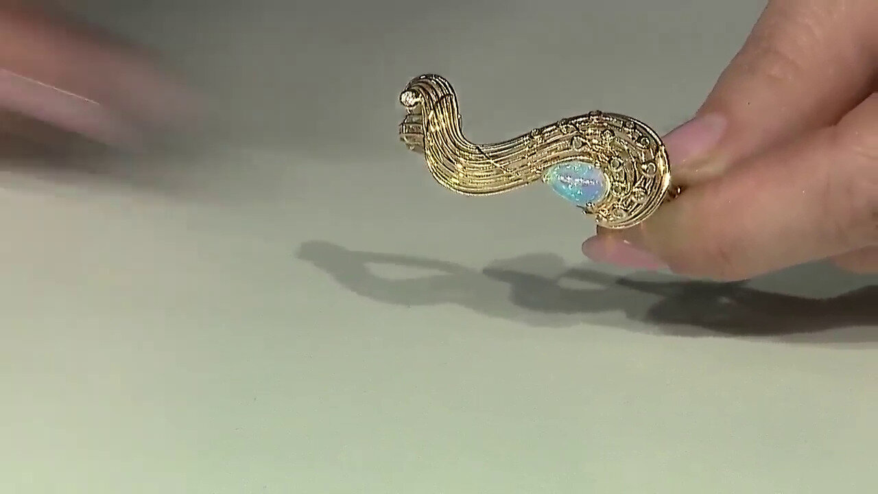 Video Anello in oro con Opale di Welo (Ornaments by de Melo)