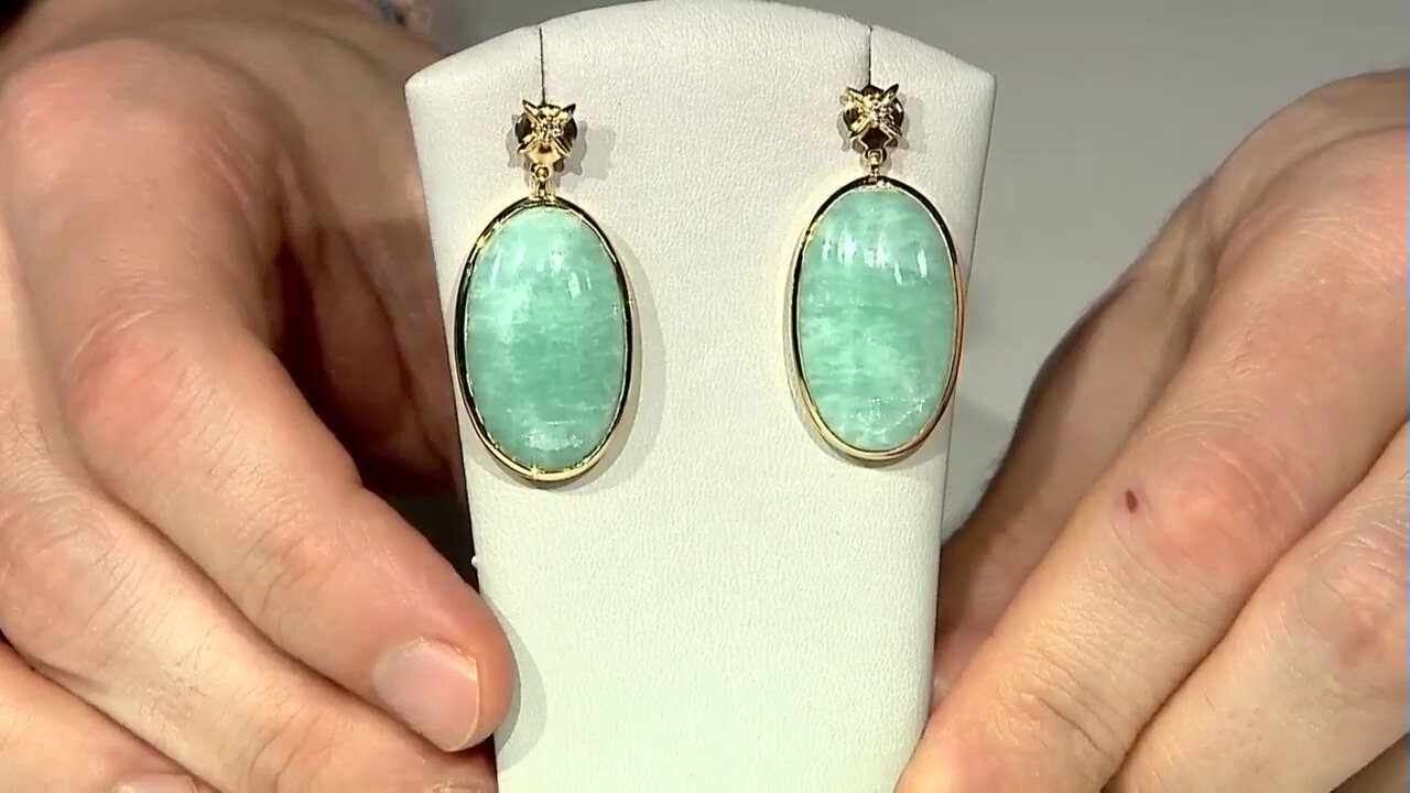 Video Amazonite Silver Earrings