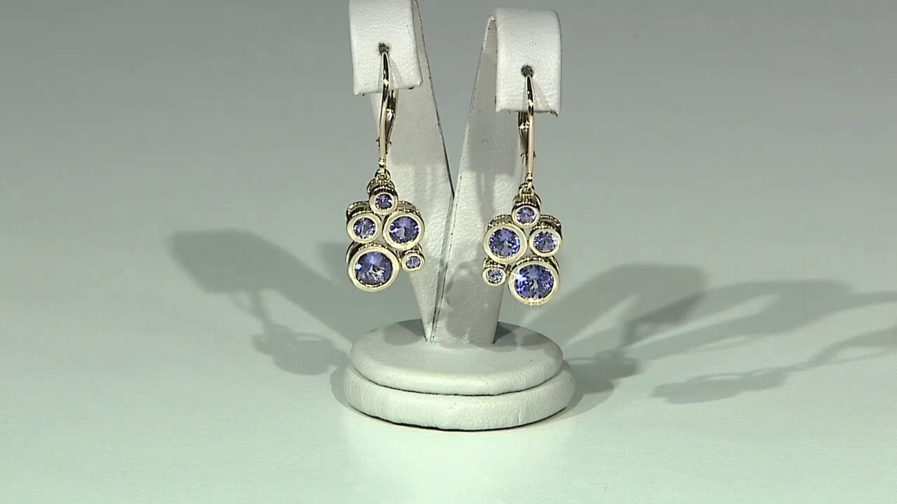 Video Boucles d'oreilles en or et Tanzanite (KM by Juwelo)