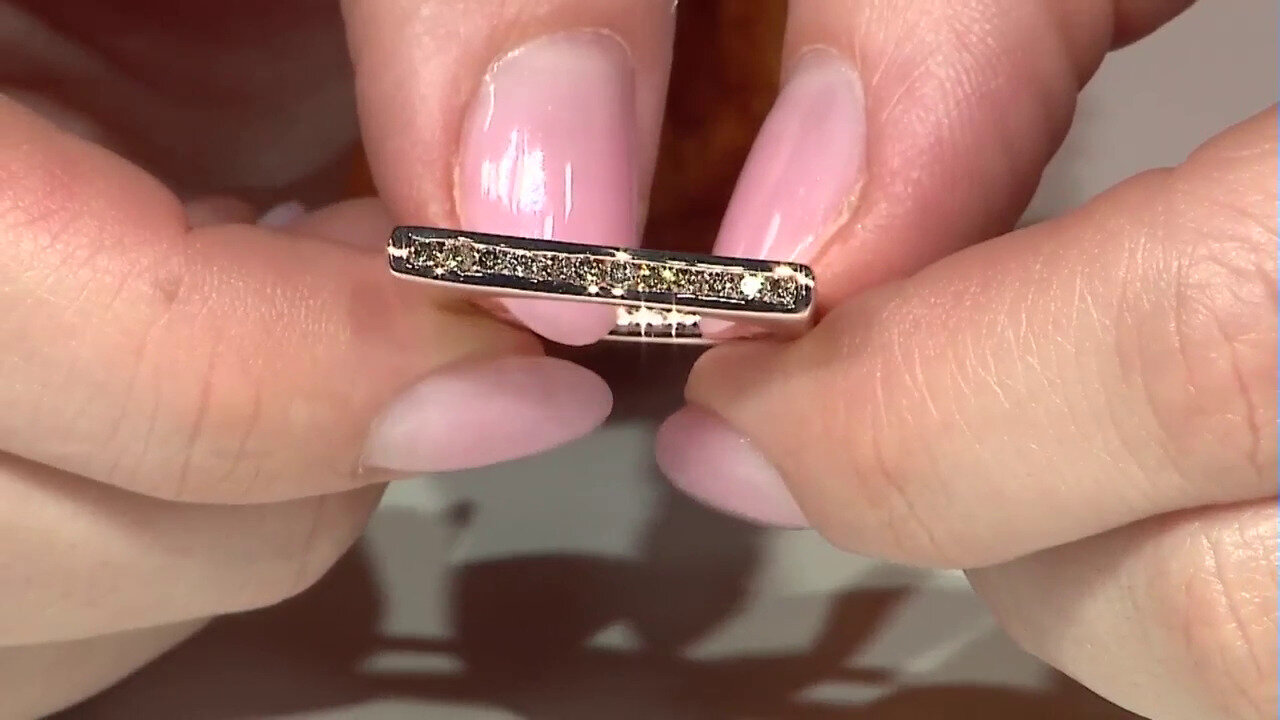 Video Gouden ring met I2 Bruine Diamanten (KM by Juwelo)