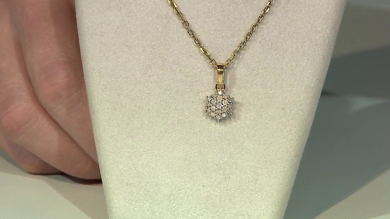 Video Zilveren hanger met een I2 (I) Diamant